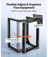VEVOR 12U Wall Mount Server Rack Open Frame Network Rack 150 lbs 180 Deg... - $179.43 CAD