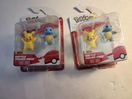 Pokemon Battle Figure Pack Pikachu + Squirtle 2 Pack - £17.86 GBP