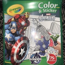 Crayola Marvel Avengers Initiative 2014 48 Pages NEW Hallmark Color &amp; Sticker - £9.37 GBP