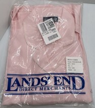 New Pale Pink Silk Pajamas Lands End Woman’s Small 6-8 Pj Set Collared W Piping - $46.74