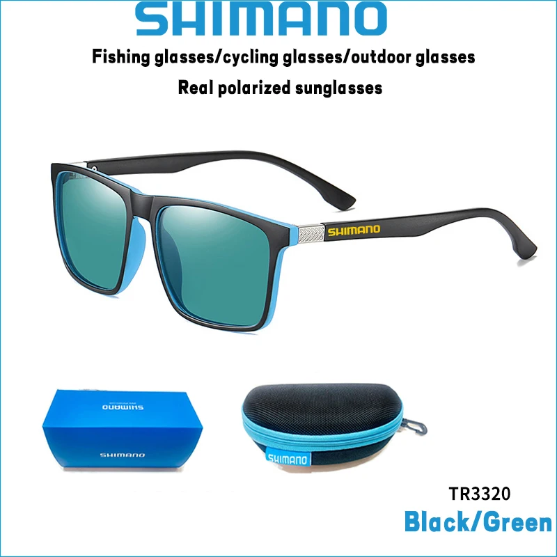 Shimano Design NEW gles Men Polarized UV400 Square Goggles Male  Gles Women Fema - £113.35 GBP