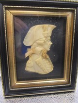 Antique  Leslie Ray London Wax Relief Portrait of a British Naval Officer - £116.85 GBP
