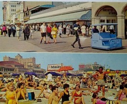 Atlantic City Postcard Boardwalk Beach Steel Steeplechase Pier New Jersey 1969 - £6.01 GBP
