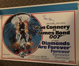 SEAN CONNERY autographed SIGNED James Bond MOVIE POSTER  “diamonds” - £1,438.83 GBP