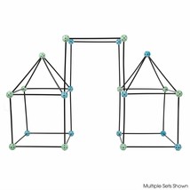 Construction Fort Tent Building Set For Kids Build And Play Indoor Outdoor - $40.32