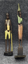 African Sculptures Handmade Wood Art Piece Kenya East Africa Man Women Pair - £31.13 GBP
