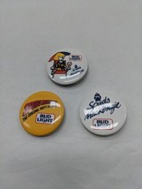 Lot Of (3) Spuds MacKenzie Bud Light Dog Pin Pinbacks 1.5&quot; - £17.64 GBP