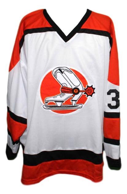Denver spurs  38 retro hockey jersey white   1