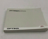 2015 Kia Optima Sedan Owners Manual Handbook OEM I01B17008 - £14.11 GBP