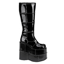 DEMONIA STA301/B Unisex Mens Black Tall Platform Goth Gogo Industrial Kn... - £86.12 GBP