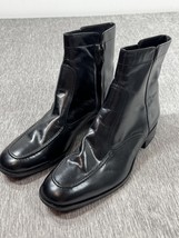 Florsheim Boots Mens Size 13 Black Leather Side Zip Ankle Dress Moc Toe ... - $1,549.06 MXN