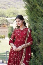 Heavy Partywear Anarkai Suit Indian Wedding Suit Punjabi Dress Gown Suit - $66.00
