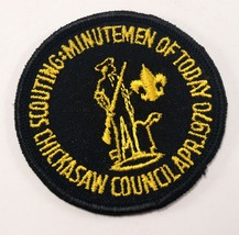 Black 1970 Scouting Minutemen Chickasaw Council Boy Scouts of America BS... - $9.47
