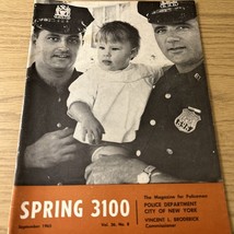 SPRING 3100 NYPD MAGAZINE SEPTEMBER 1965 - $134.16 MXN