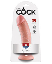 King Cock Realistic Suction Cup 8&quot; Dong - Flesh - $36.99