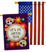 Celebrate Dia de Muertos - Impressions Decorative USA Applique House Flags Pack  - £47.17 GBP