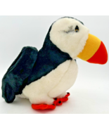 R. DAKIN 1980 Black White Puffin Bird 13&quot; Stuffed Animal Plush Toy Anima... - $15.35