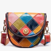 WESTAL Multi-color Boho Designer Bag for Women Leather Shoulder Bags Small Messe - £44.28 GBP
