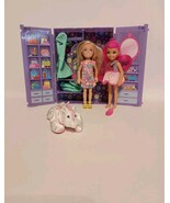 Girl&#39;s Mini Dolls Play Set Purple Wardrobe Closet Mixed Lot Of Accessories - $268.20 MXN