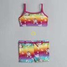 Girls Swimsuit Joe Boxer Monkey 2 Pc Pink Neon Bathing Suit Toddler-sz 12 months - $5.45