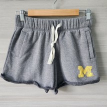 Rivalry Threads NCAA Michigan Wolverines Logo Soft Comfort Lounge Shorts Gray S - £19.43 GBP