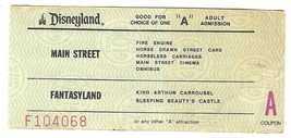 1978 Disneyland Adult A Attraction used Ticket Vintage Rare - £14.84 GBP