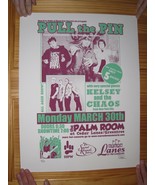 Pull The Pin Poster Silk Screen Signed Numbered Kelsey And The Chaos Mar... - $126.06 CAD