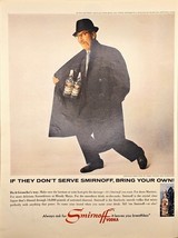 GROUCHO MARX PHOTO - SMIRNOFF VODKA - Trench coat - Fedora 1965 Vintage ... - $25.76