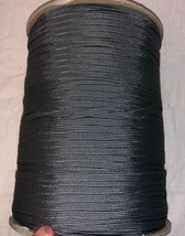 NEW Charcoal 550 Cord Paracord Nylon Paraline Flat Hollow Coreless All S... - £4.51 GBP+