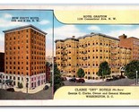 Hotel Grafton Washington DC UNP Linen Postcard N21 - £1.54 GBP