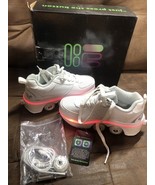 Lie Kick Speed Roller Skates Sneakers With LED Lights Size 34 US Size 4 - $59.39