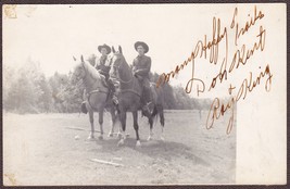 Don Kent &amp; Ray King RPPC 1950s Signed! WCOP Hayloft Jamboree Musicians - £19.46 GBP