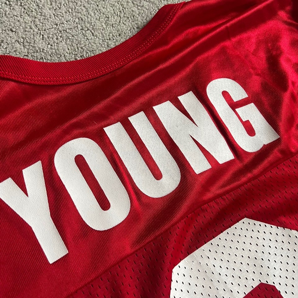 Vintage San Francisco 49ers Steve Young #8 NFL Football Jersey Sz 48 Champion Item image 10