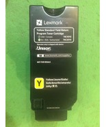 LEXMARK YELLOW TONER - EMPTY - 74C1SY0 -  CS720, CS725, CX725 - $453.84 MXN