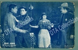 Buck Jones Double DEALING-1920S Arcade CARD-SILENT Film G - £13.02 GBP