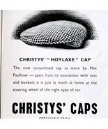 1952 Christy Caps Max Faulkner Hoylake Fashion Advertisement Sphere UK E91A - $180.37 MXN