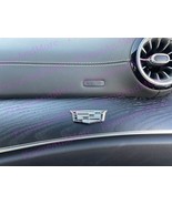 1x 3D Cadillac Crest Logo Metal Made Dashboard Emblem Badge Interior Ext... - $235.89 MXN