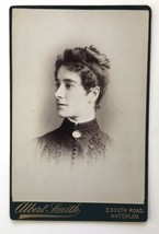 Antique Cabinet Card Elegant Woman by Albert Smith Waterloo - £12.35 GBP