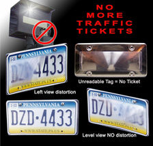 2 Covers Anti Speed Camera &amp; Red Light Camera Photo Blocker License Plate covers - £27.93 GBP