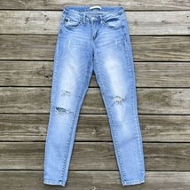 RanCan Skinny Stretch Distressed Demin Jeans Light Wash Womens Size 5 - $19.00