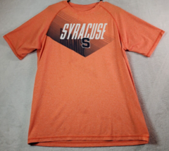 Syracuse University T Shirt Unisex Large Orange Polyester Short Sleeve C... - £7.38 GBP