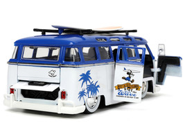 Volkswagen T1 Bus Blue White w Graphics Nostalgic Islands Ride the Wave Mickey M - £38.98 GBP