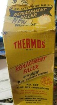 vintage Thermos Replacement Filler 10oz model 50F NOS wide mouth vacuum ... - $7.69