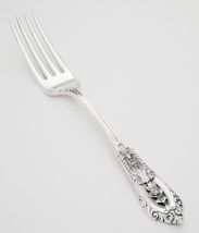 WALLACE ROSE POINT STERLING SILVER FORK 7” 48 GRAMS 92.5% USA 1934 - $137.06
