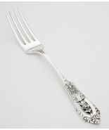 WALLACE ROSE POINT STERLING SILVER FORK 7” 48 GRAMS 92.5% USA 1934 - $137.06