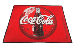 Coca Cola Red Coke Disk Placemat Red 13” x 18” Vintage Gray backside - $9.59