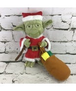 Disney Parks Star Wars Yoda Santa Christmas Plush Stuffed Animal Collect... - £23.34 GBP