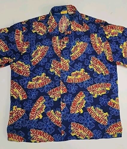 Primary image for Hawaiian Tropic Vtg Single Stitch Mens Sz L Button Shirt Official Suntan Lotion