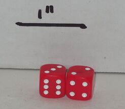 2015 Hasbro Monopoly Junior Yo-Kai Watch Replacement set of 2 red Dice Part - $4.90