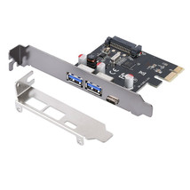 Usb 3.1 Type C Pcie Expansion Card Pci-E To 1 Type C And 2 Type A 3.0 Us... - $32.29